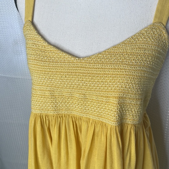 Hatch Maternity Top Blouse Smocked Gauzey Boho Sleeveless Sz S - Picture 2 of 9